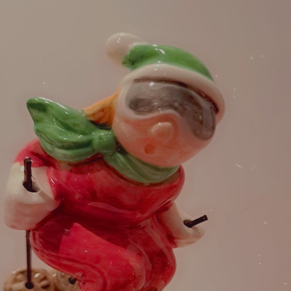 Music Box with Female Skier on Top